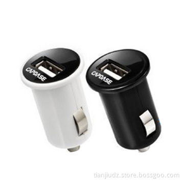 Full Power 5V/1A/ 5W Mini Car Chargers for iPhone, iPod, Mobile Phone with CE, Emark Certified